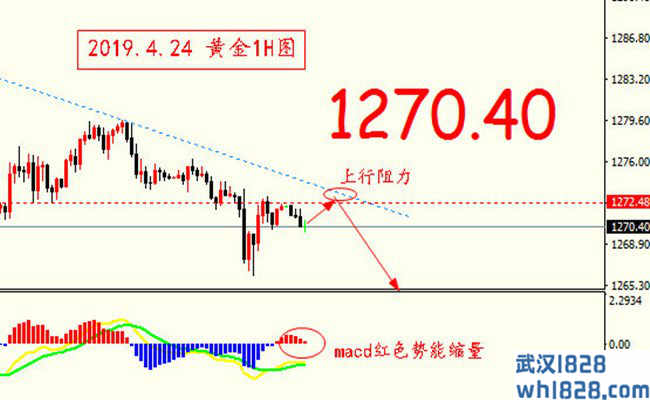 4.24黄金反弹受强压,当天继续短线反弹